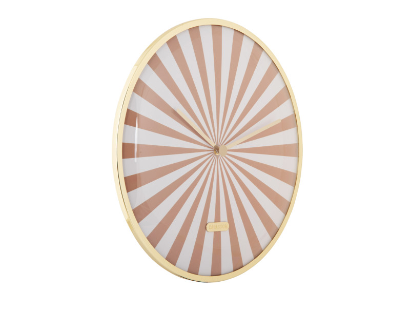 Wall Clock Candy Swirl Dome KA6007BK Black & White