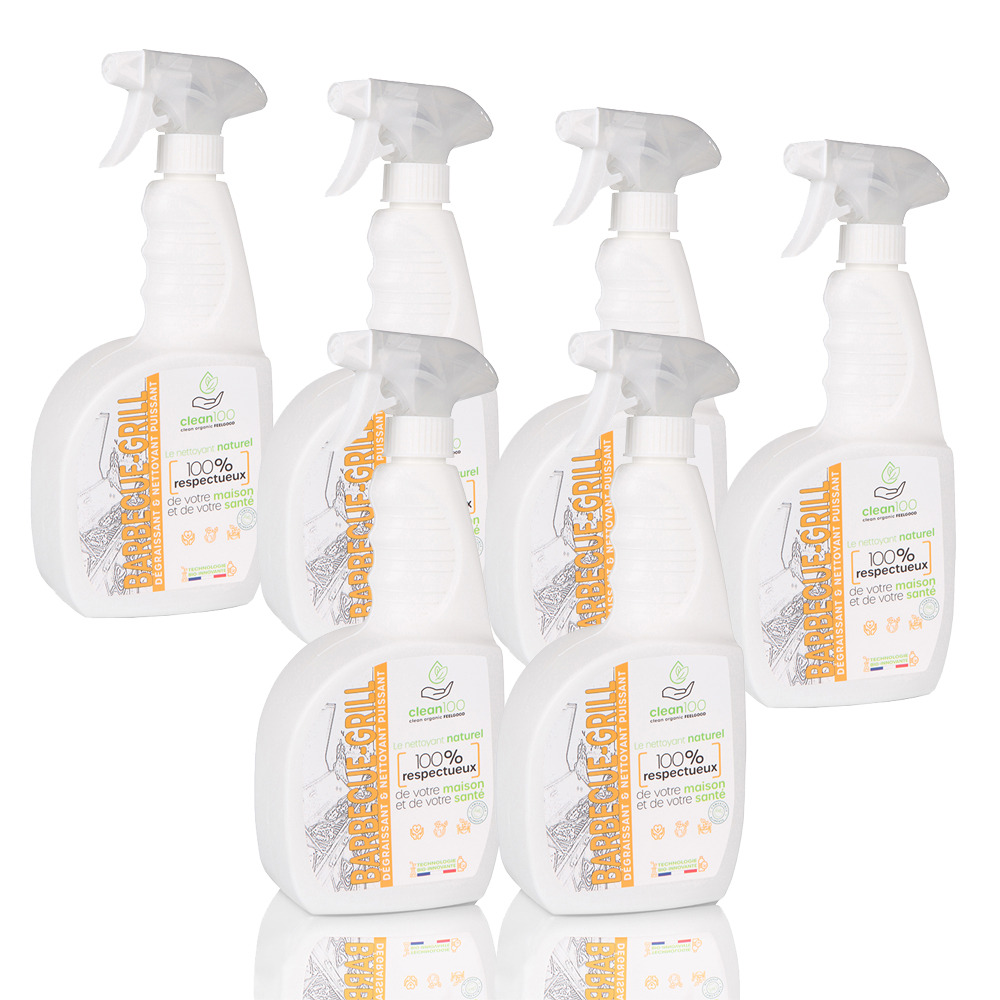 Dégraissant liquide spécial barbecue - sprayer - 750ml - ecologique et hypoallergénique - nettoyant grilles de barbecue et planchas