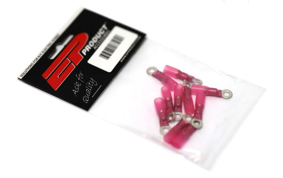Ringkabelschuhe WP 10.5-13.6 mm Rot, 10 Stk.Ringkabelschuh für 0.5-1.5 mm2 (22-18 AWG)
