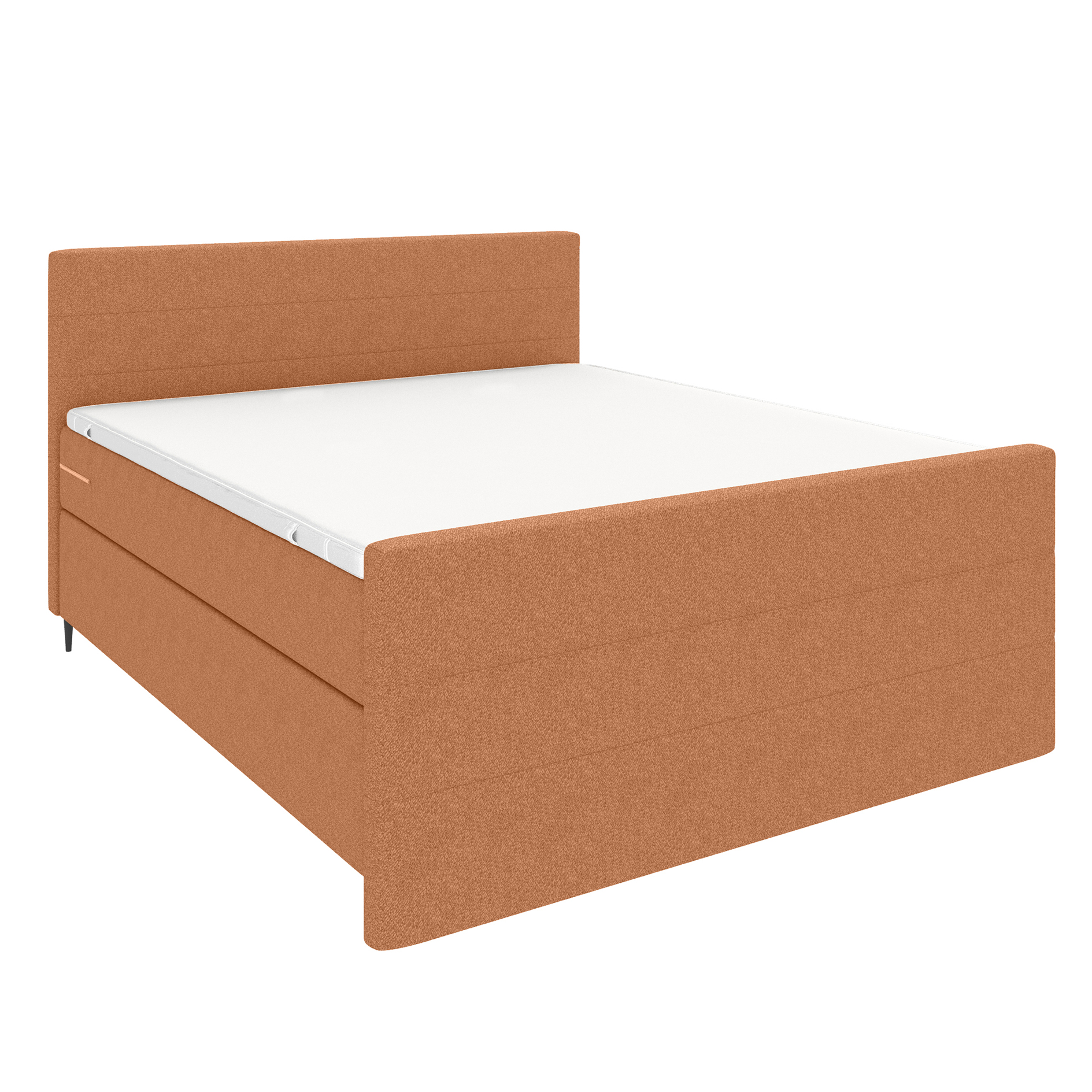 Boxspringbett - rost - inklusive Topper - 180x200 cm
