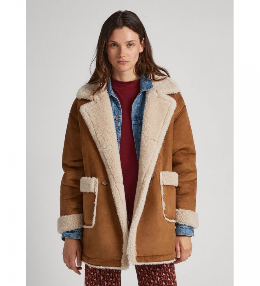 Casaco marrom rosa da Pepe Jeans