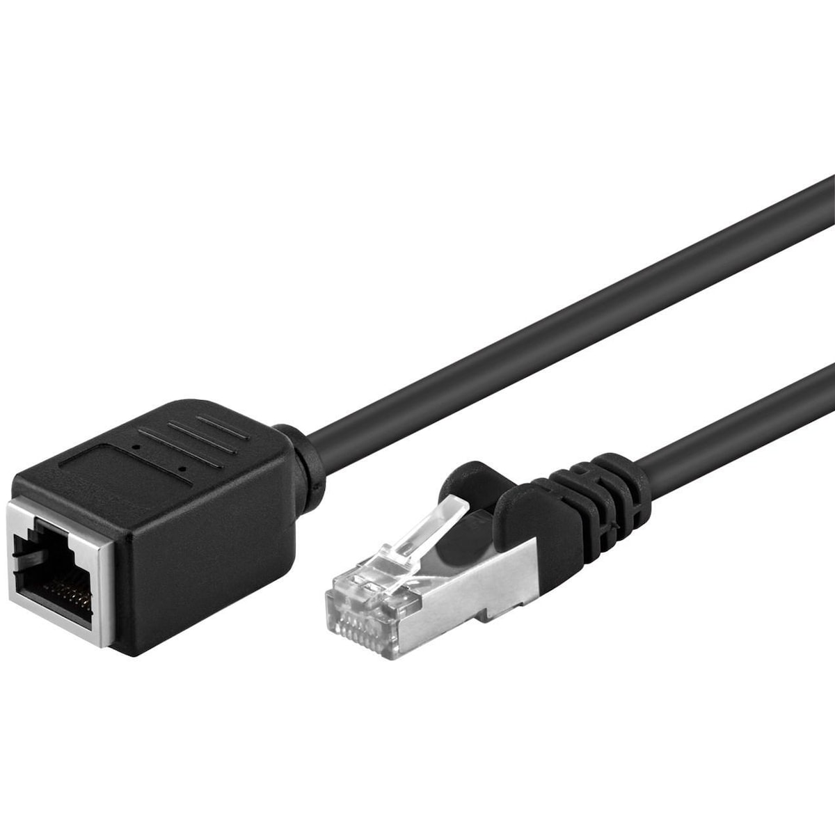 Goobay CAT 5e skjøtekabel, F / UTP, svart