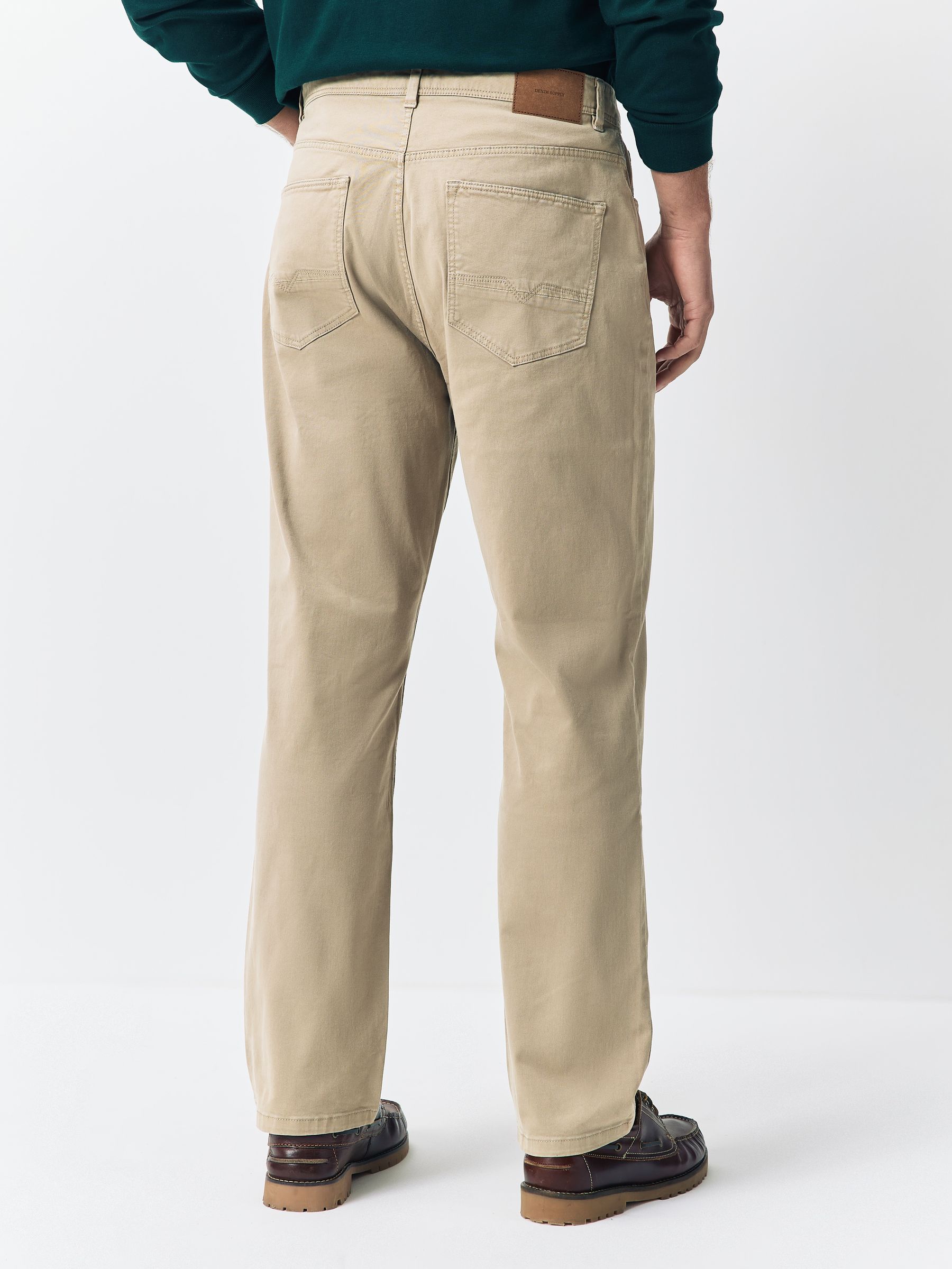 Pastelgeel - 5 Broek met zakken Soft Touch