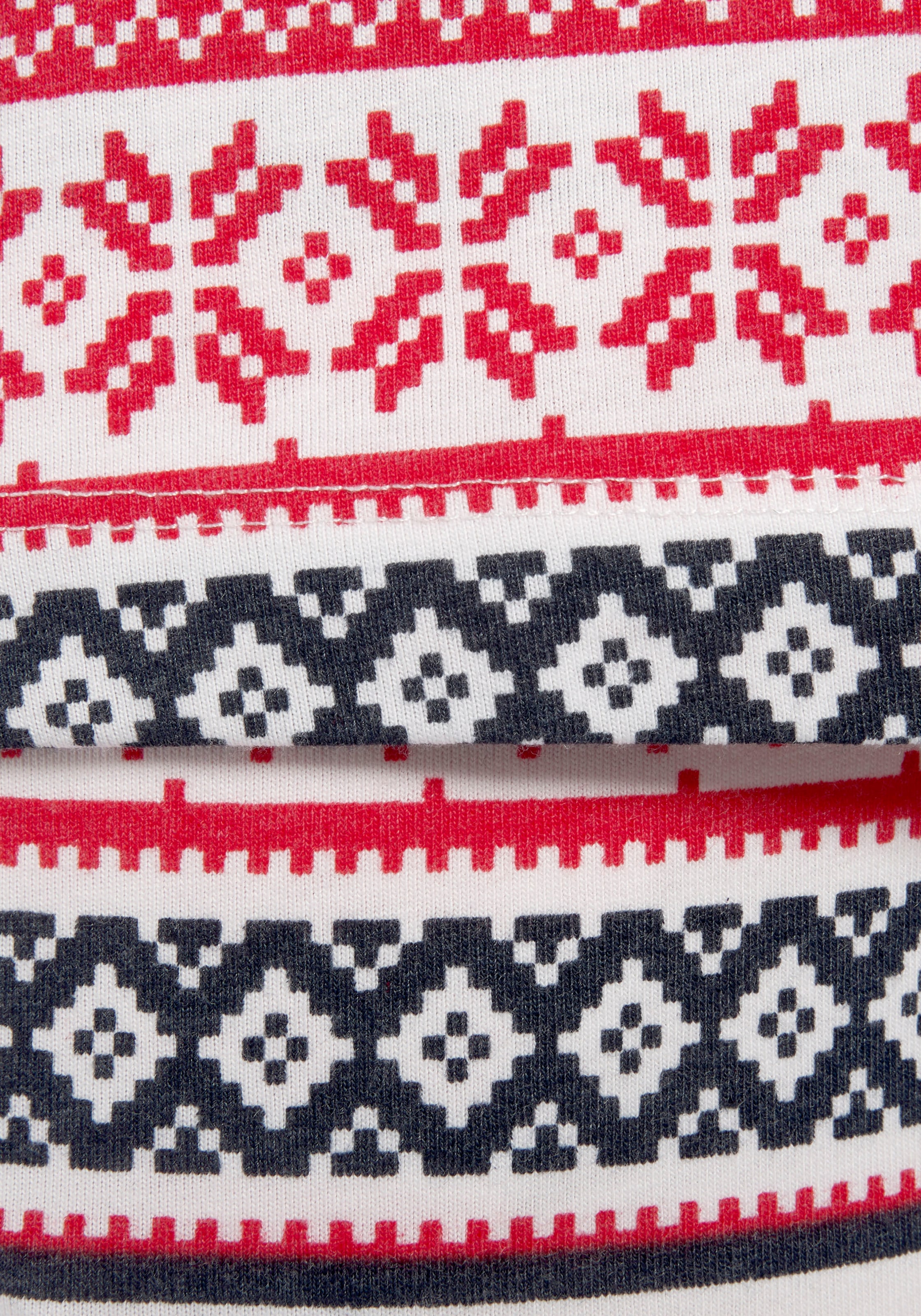 LASCANA Pyjama 2 Stk. tlg., mit winterlichem Druck