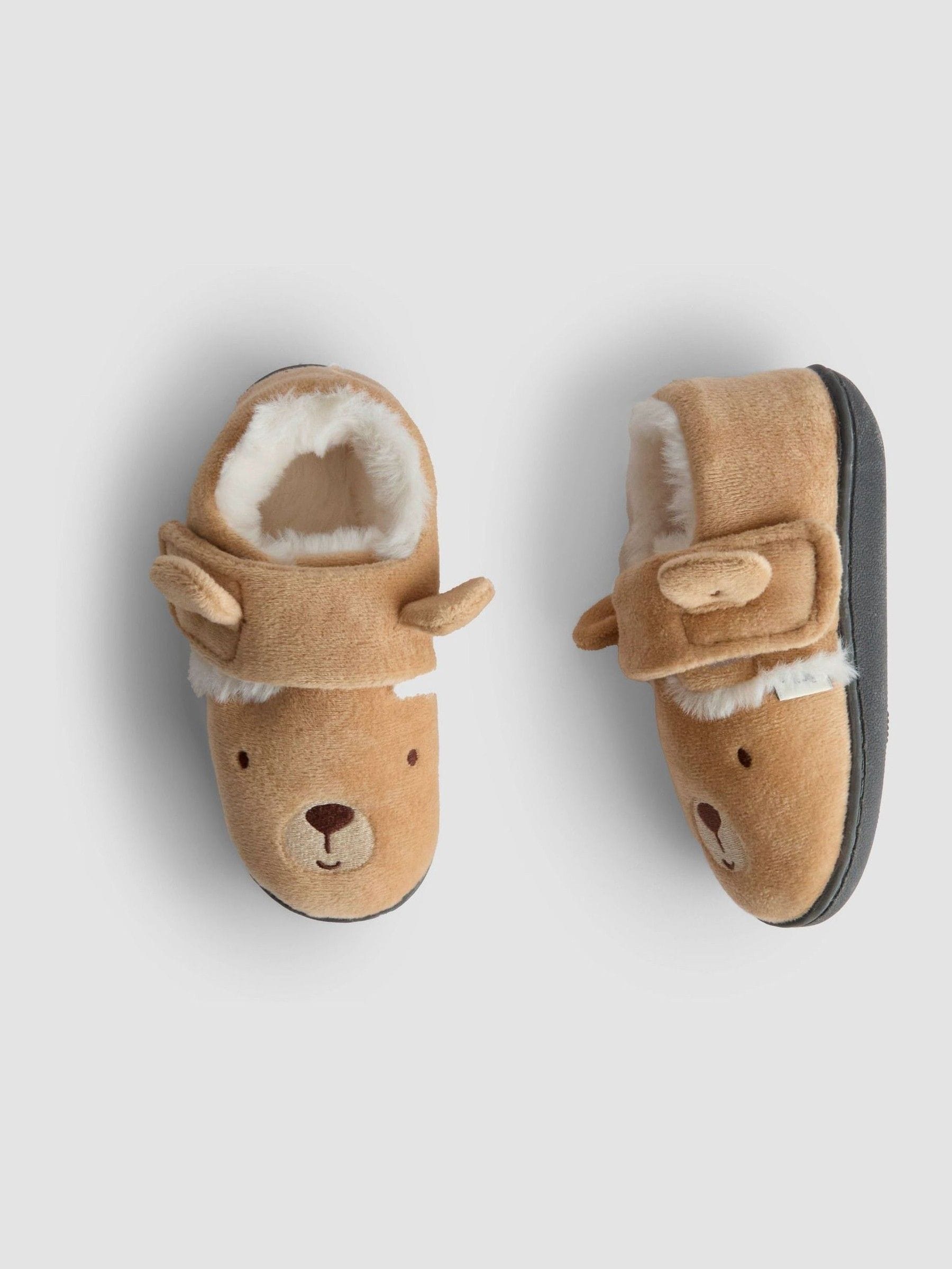Bruin met beer - JoJo Maman Bébé Slipper Shoe