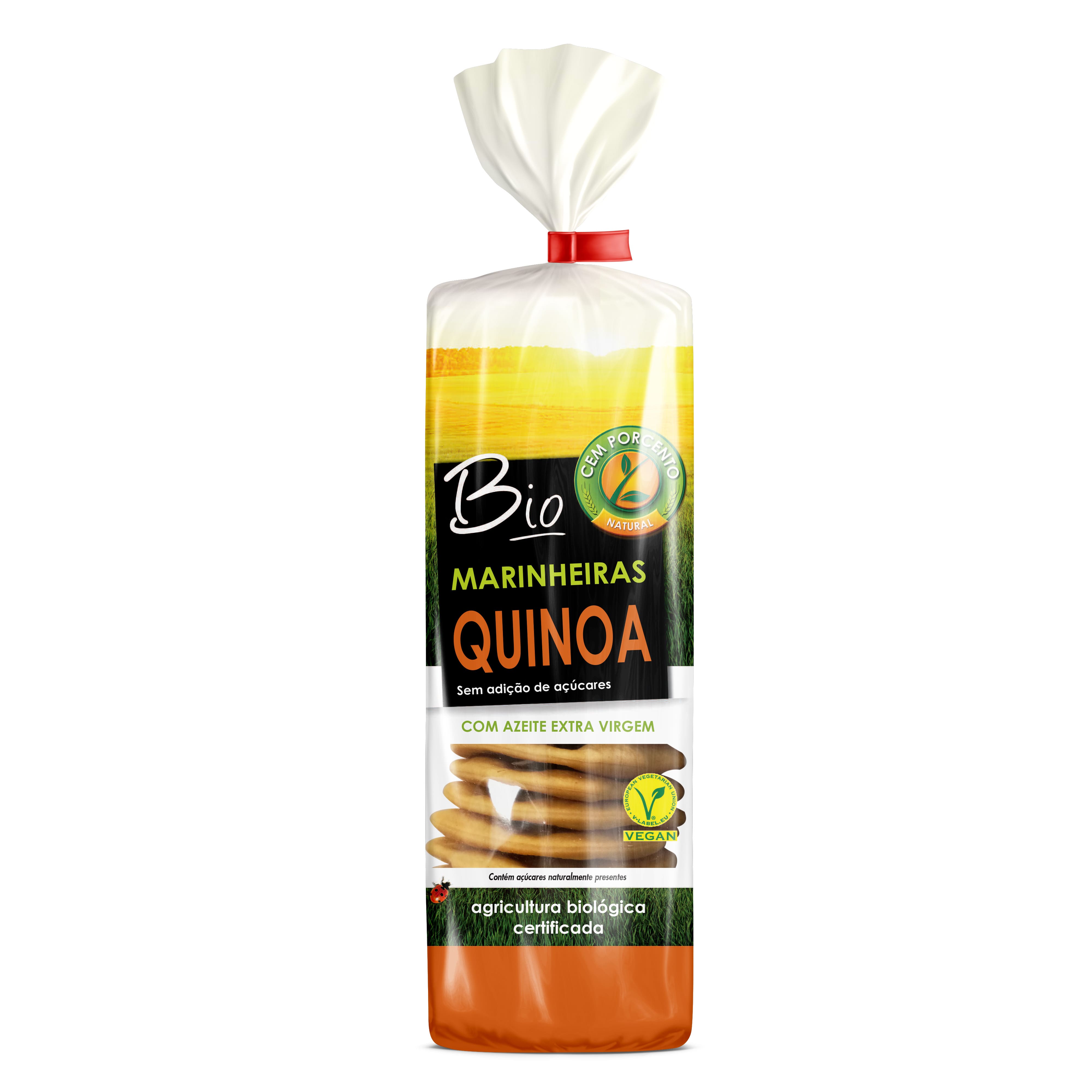 BOLACHA CEM PORCENTO MARINHEIRAS QUINOA BIO 200G