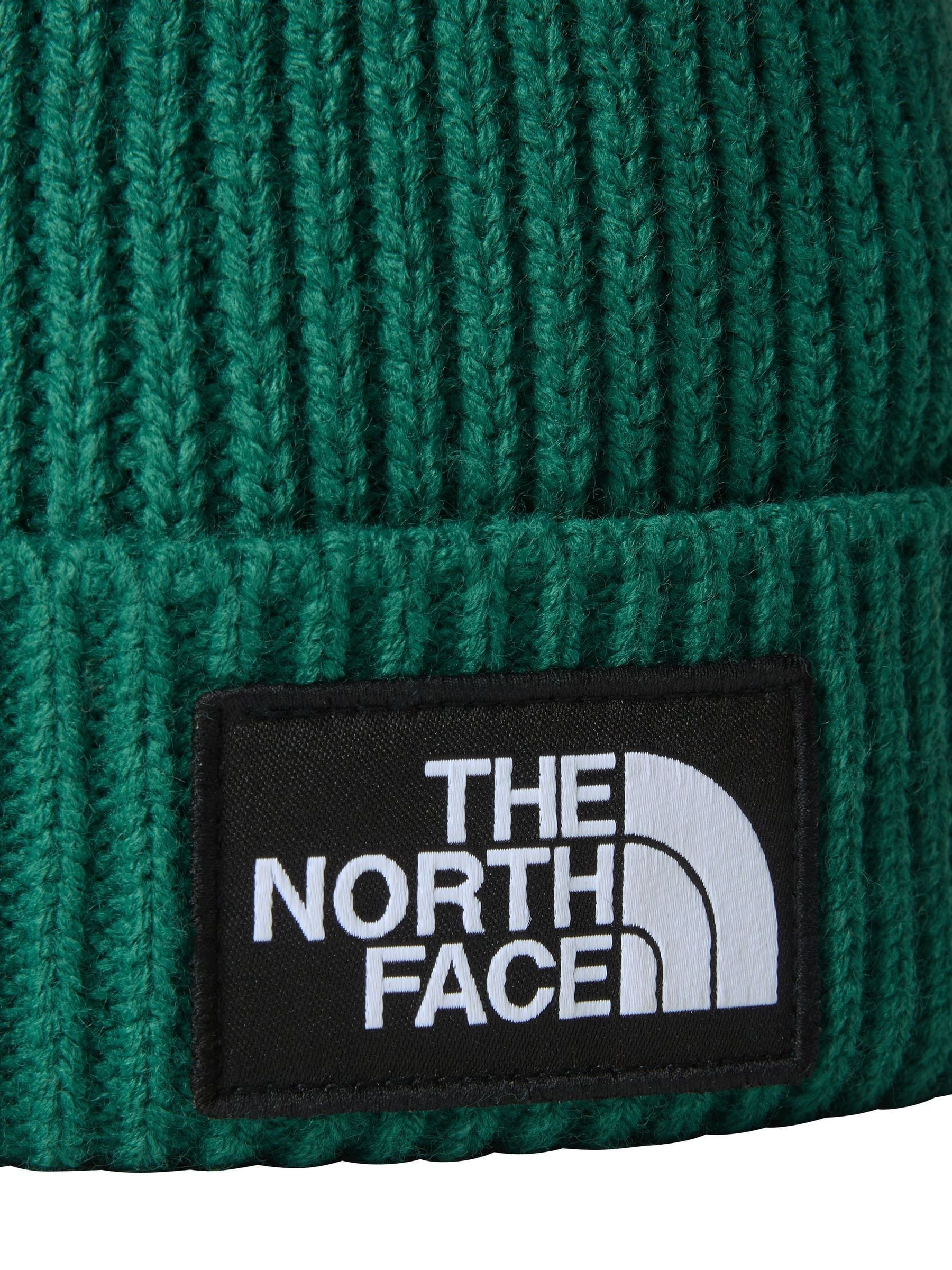 Groen - The North Face - Beanie-muts met boord en rechthoekig logo