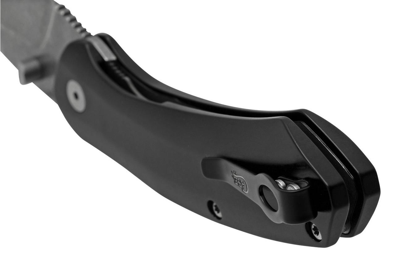 Case Westline 36550 Black Anodized Aluminum, Drop Point Blade S35VN, zakmes