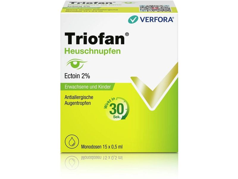 Triofan Augentropfen Heuschnupfen 15 x 0.5 ml Augentropfen gegen Heuschnupfen