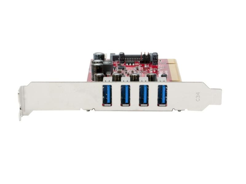 Exsys PCI-Karte EX-1093-2 PCI-Erweiterungskarte mit 4 externen USB-3.0-Ports
