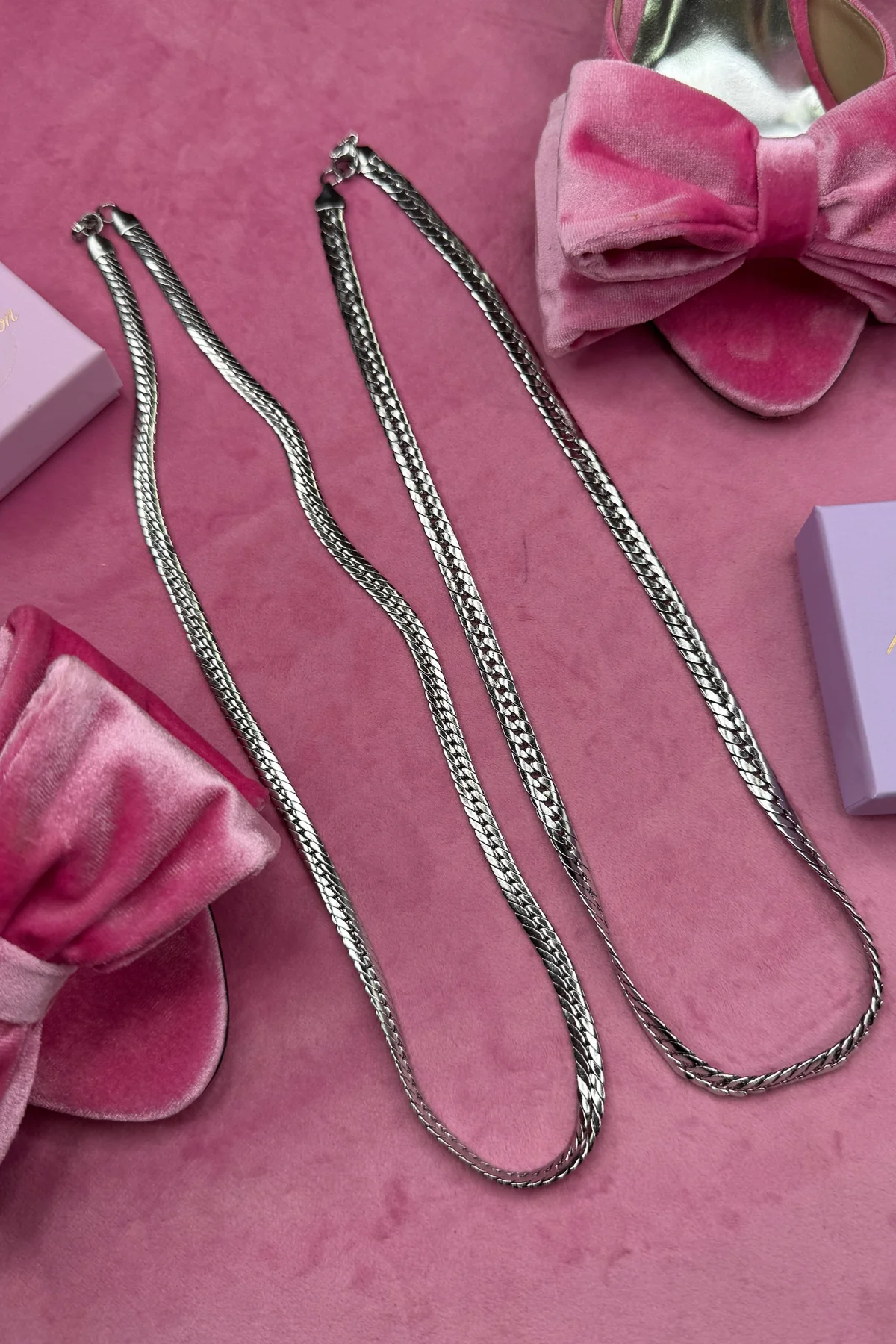 Mellow Moon Snake Mesh Necklace Colh Serpent forsoelvet