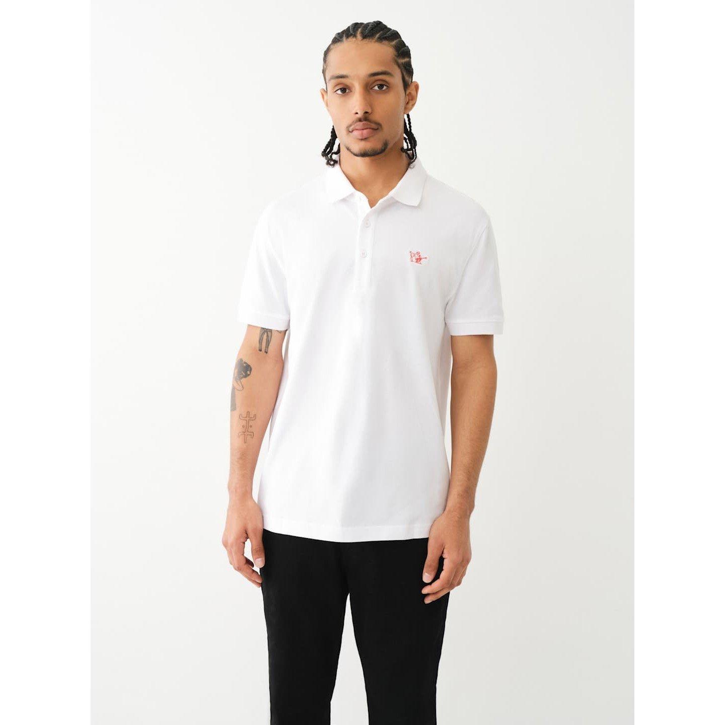 True Religion Buddha Patched Logo Polo Shirt