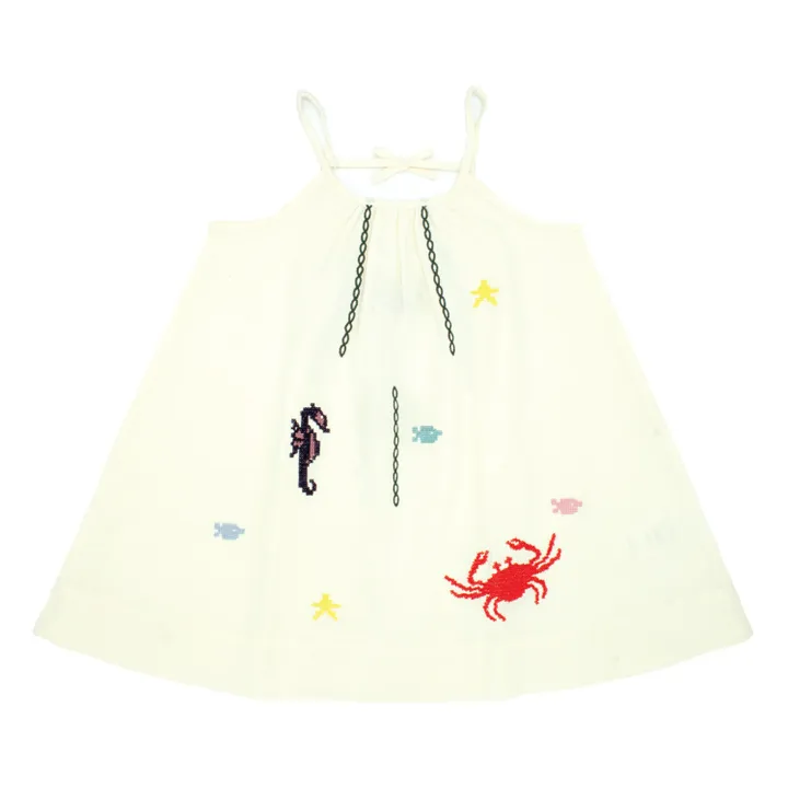 Esther Robe Carlota Mer | Blanc