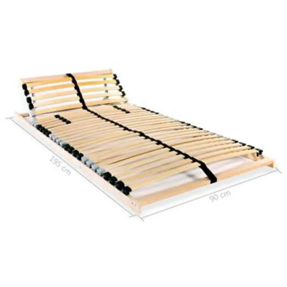 vidaXL - Bedbodem - Bruin - Hout - 90 x 200 cm