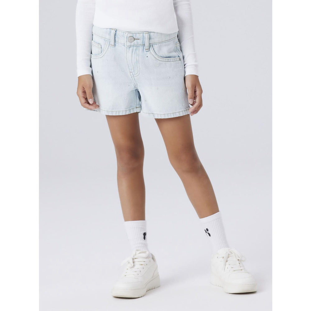 Køb Name It Light Blue Denim Nkfrose Rhine Dnm Shorts 6042-Ac Noos