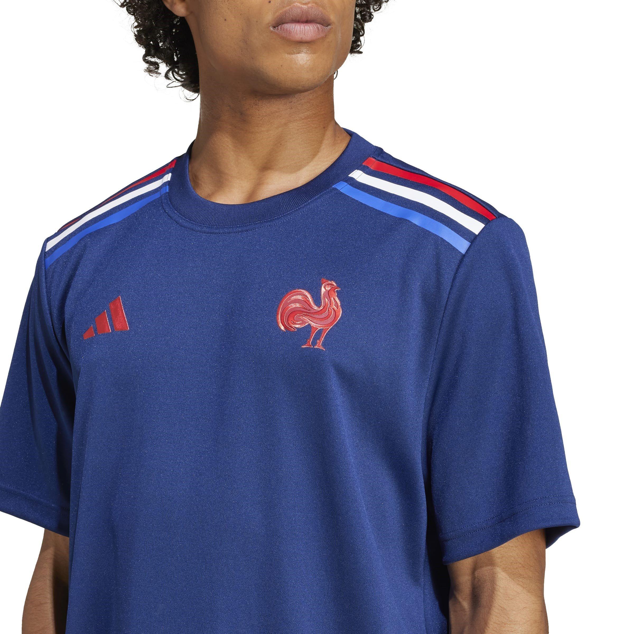 adidas France Rugby Home T shirt Adults