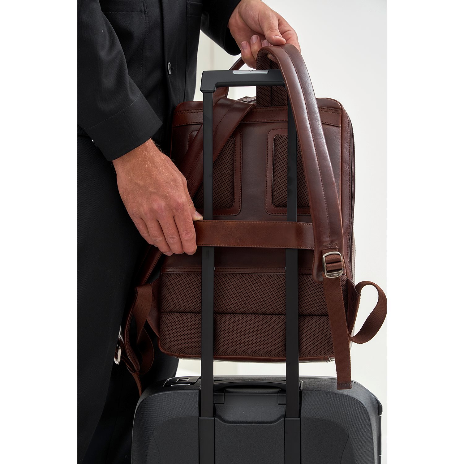 Jost Lund Daypack Backpack 2 Comp. brown