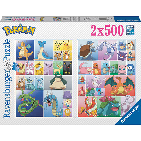 Pokémon puslespil - 2x500 brikker