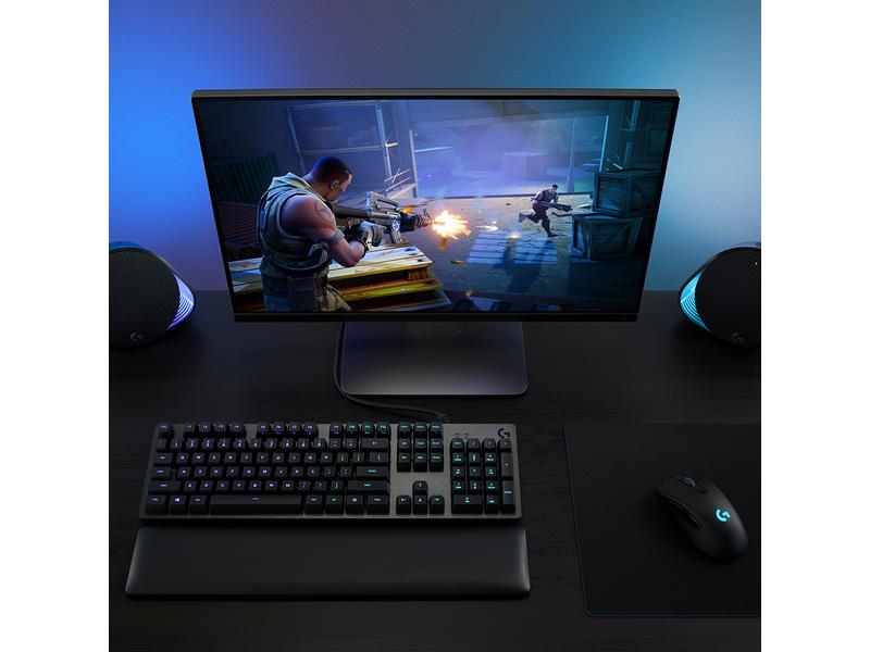 Logitech Gaming-Tastatur G513 GX Brown Carbon Mechanische Gaming-Tastatur mit RGB-Beleuchtung