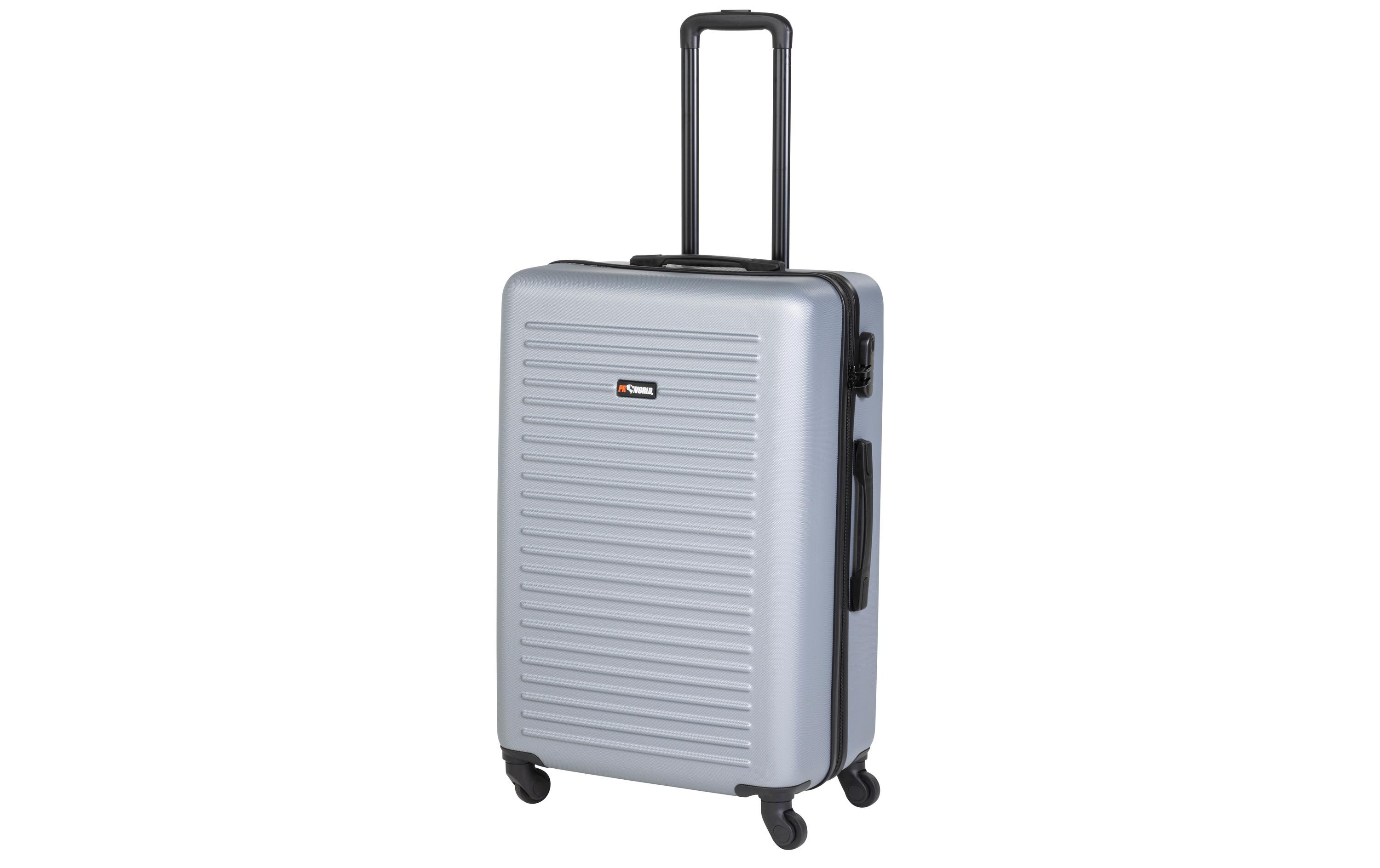 Reisekofferset 3-teiligt, Silbergrau<br>Drei Trolleys unterschiedlicher Grösse
