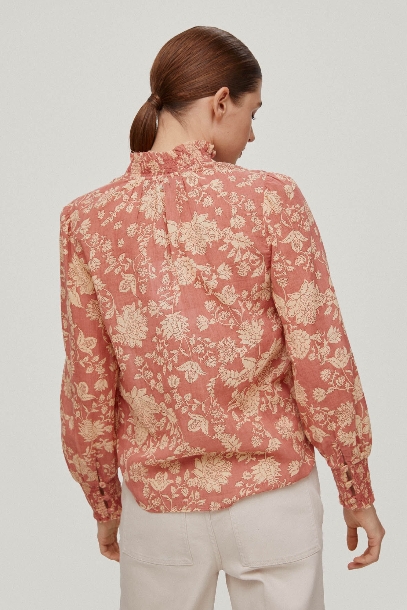 Blusa com detalhe de pechera - Roxa