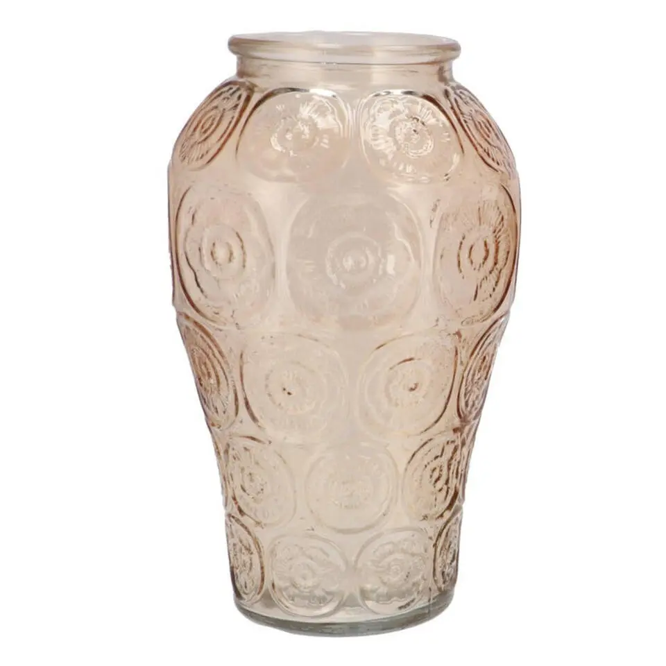 DK Design boeket vaas Circle - glas - lichtbruin - 15 x 25 cm