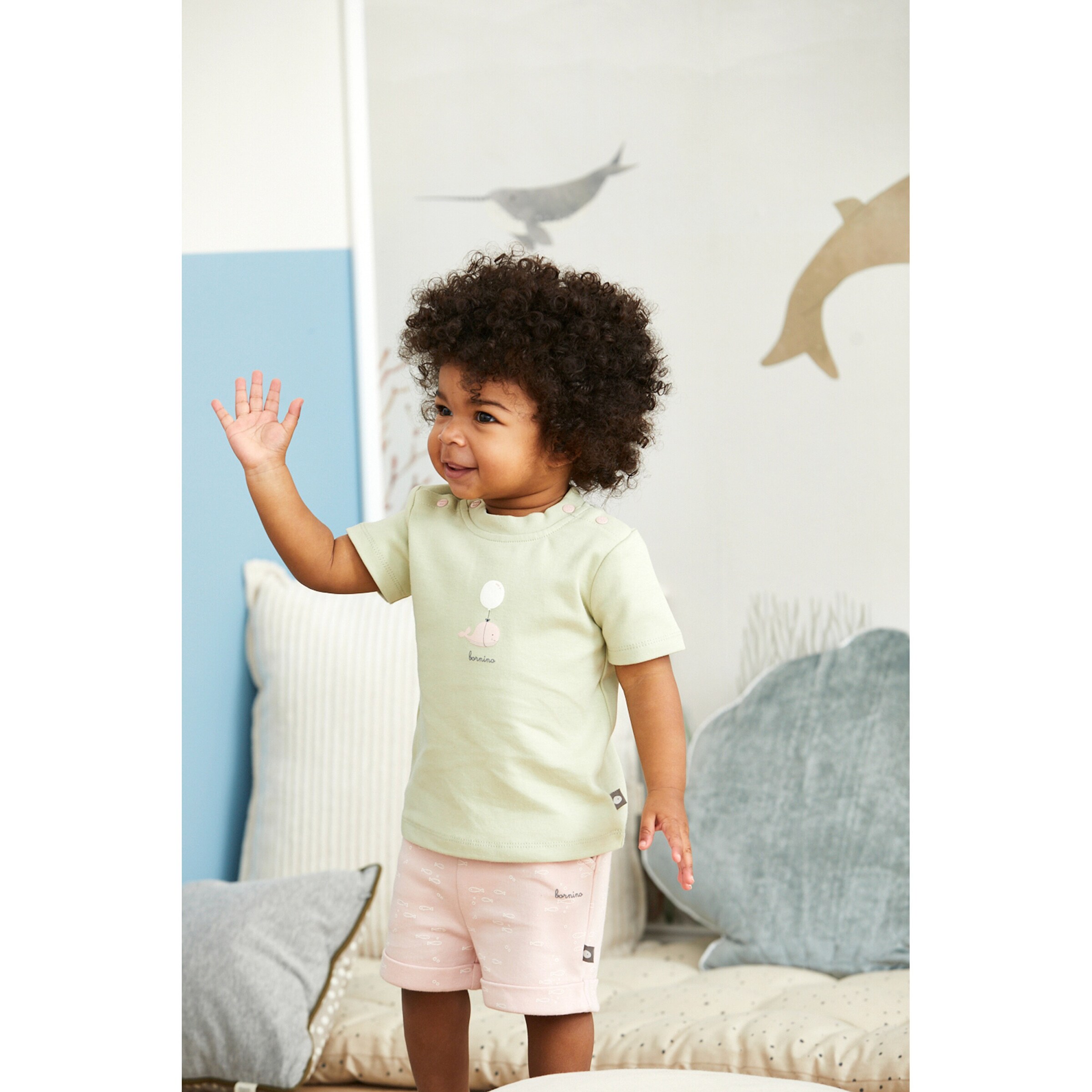 Bornino - Ocean Shorts Fische rosa