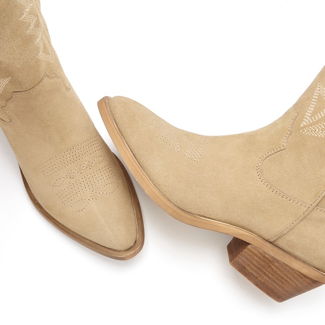 LASCANA Chelseaboots  Cowboy Stiefelette, Western Stiefel, Anklebootsaus hochwertigem Leder