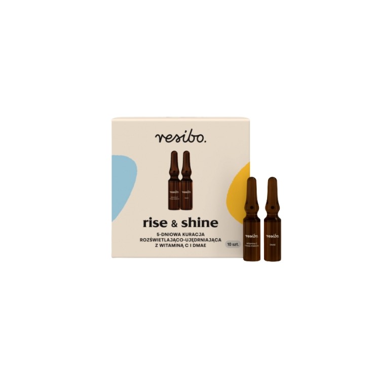 Resibo Rise& Shine 5 -Tage-Aufhellungs- und Straffungskur mit Vitamin C und DMAE, 10 Stück