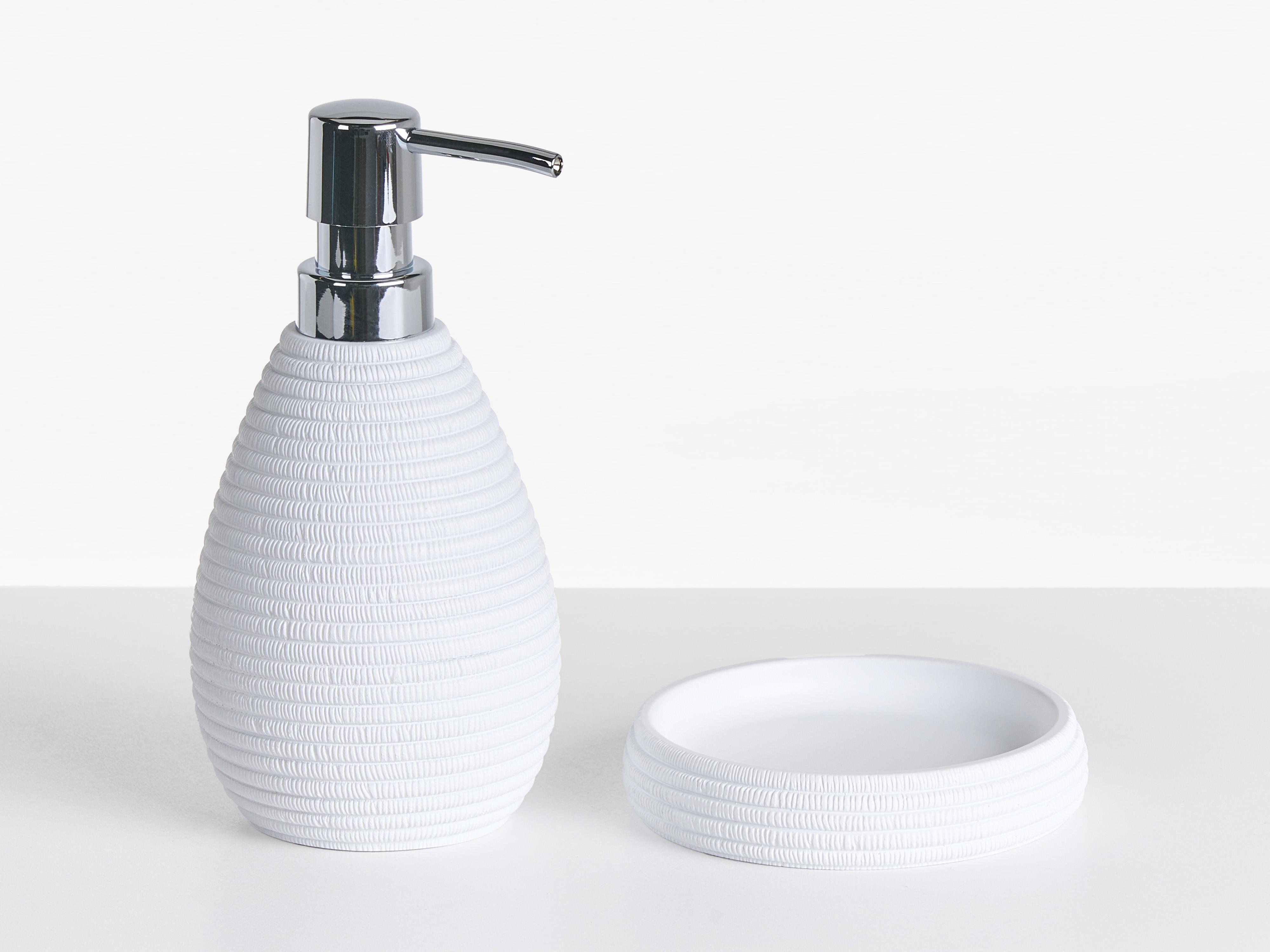 5-delige badkameraccessoireset QUILA Wit