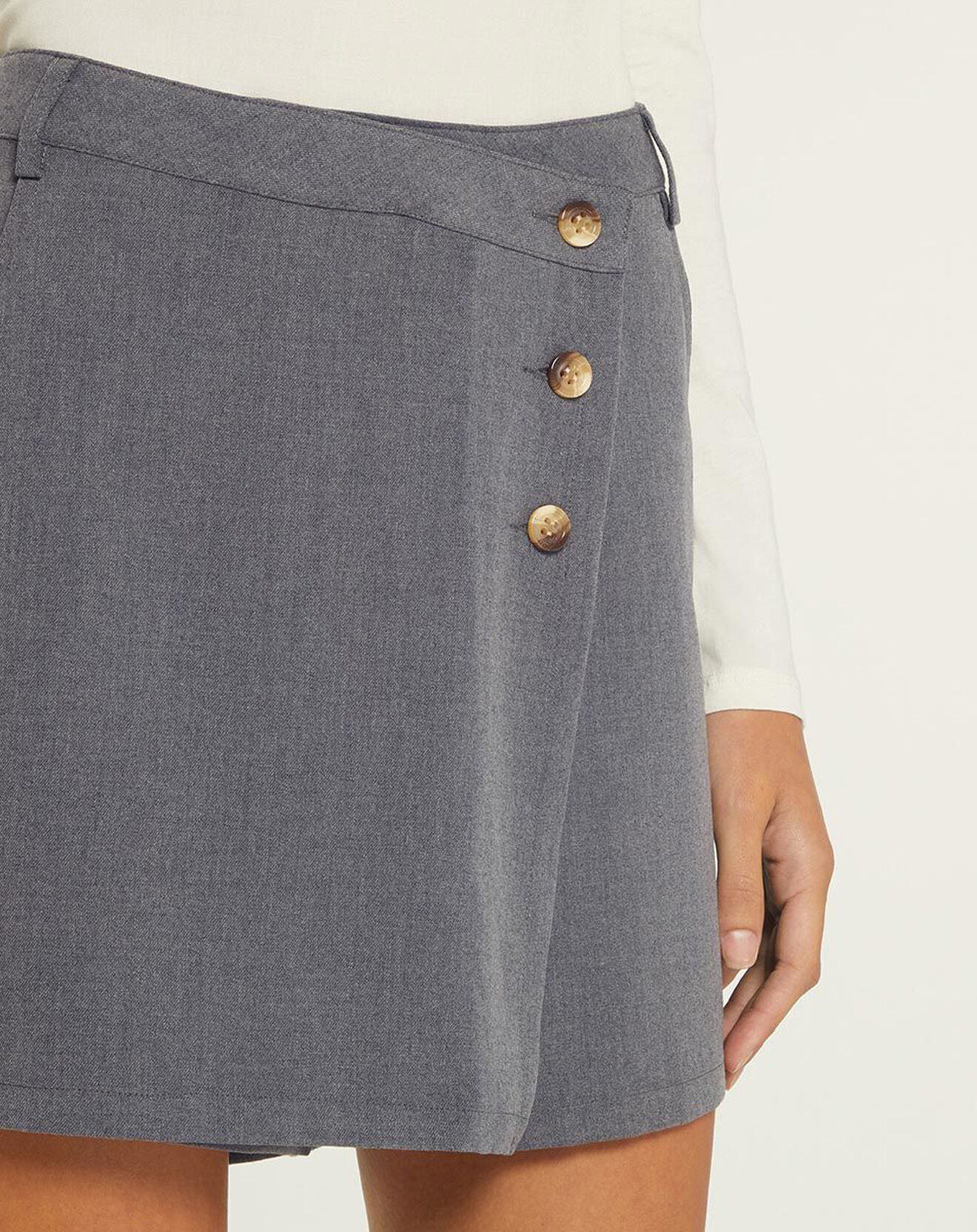 Yerse Jupe-short Lugano grise