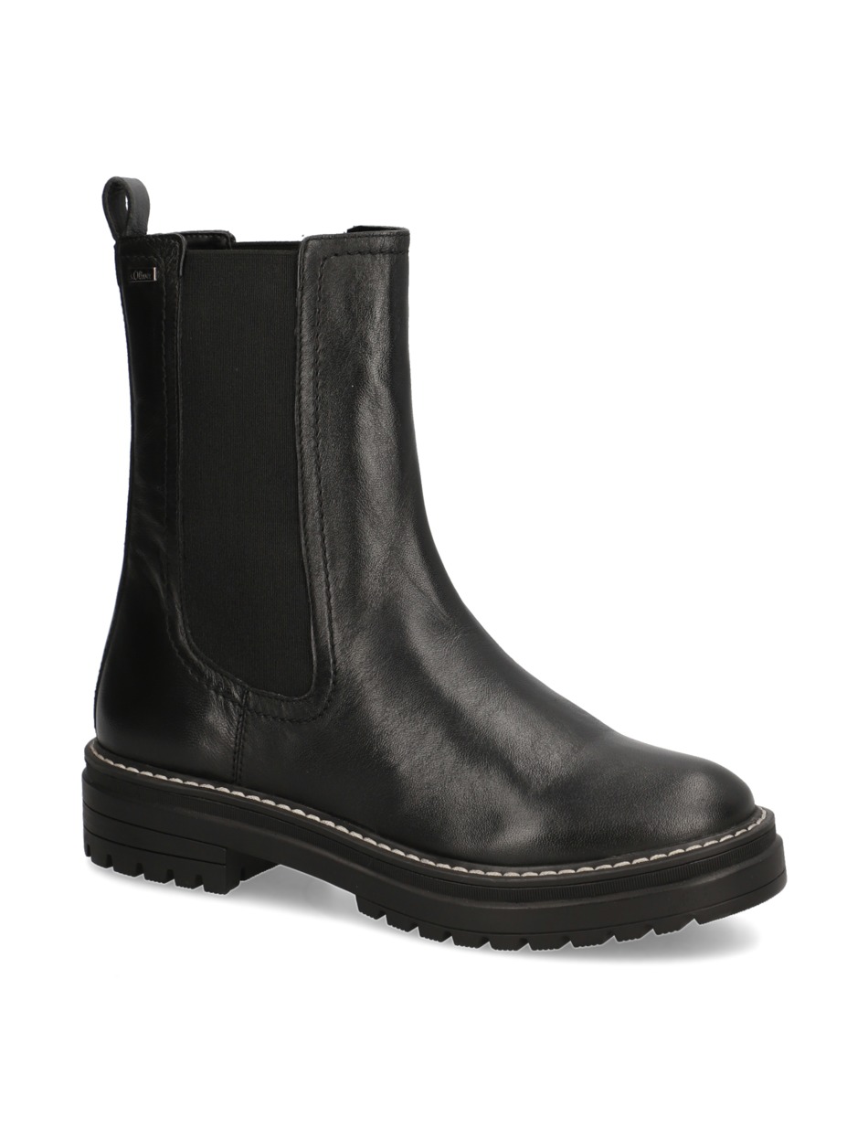Glattleder Chelsea Boot