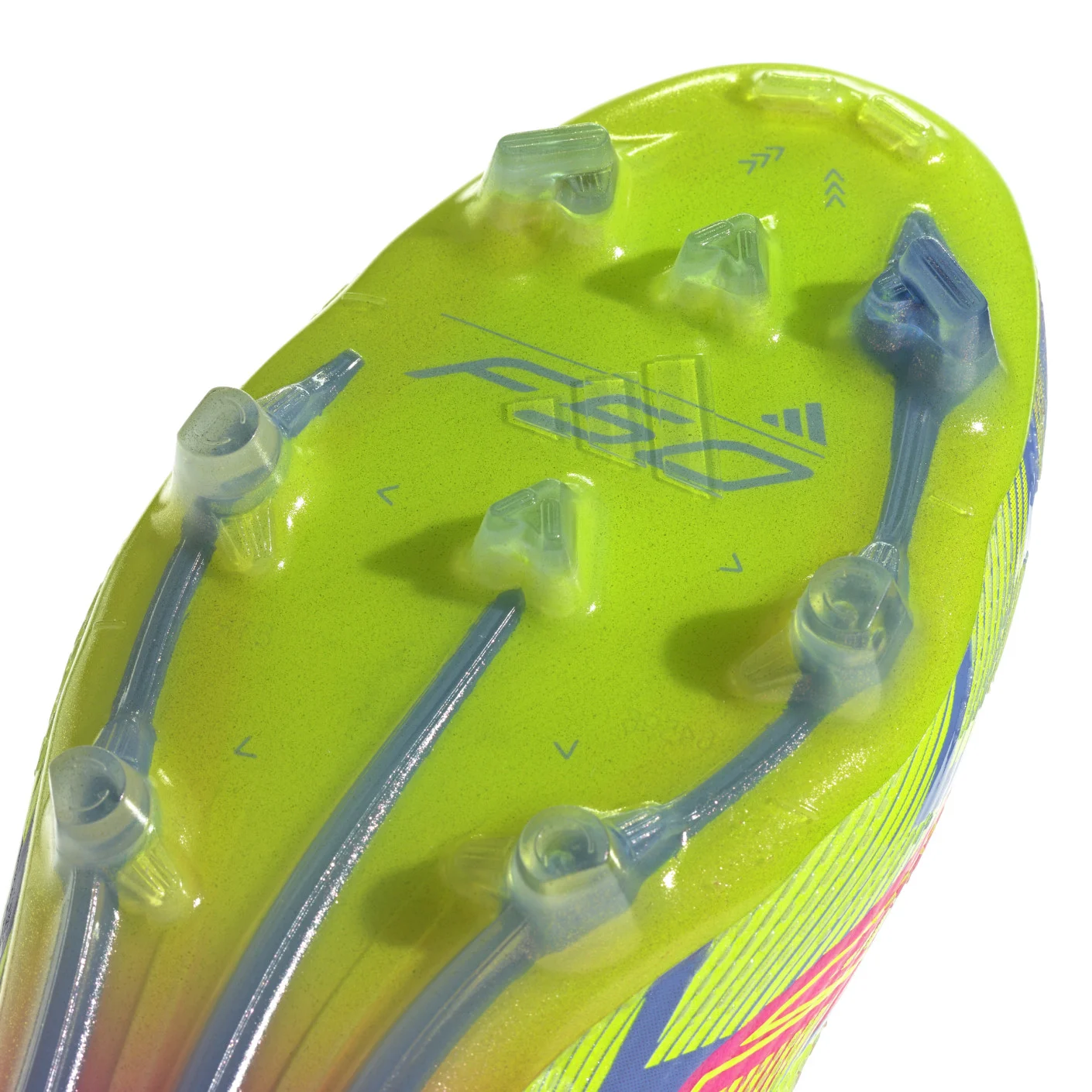 Adidas F50 Elite Gras Voetbalschoenen (FG) Roze Neongeel Blauw