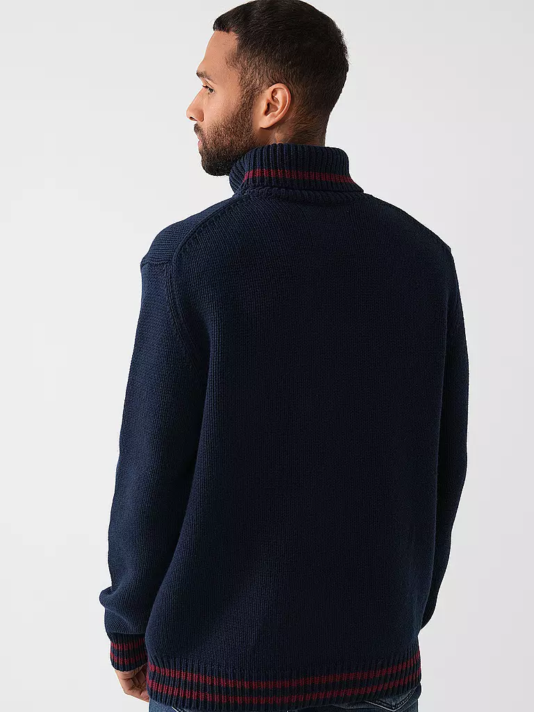 GANT Rollkragenpullover G-LOGO dunkelblau