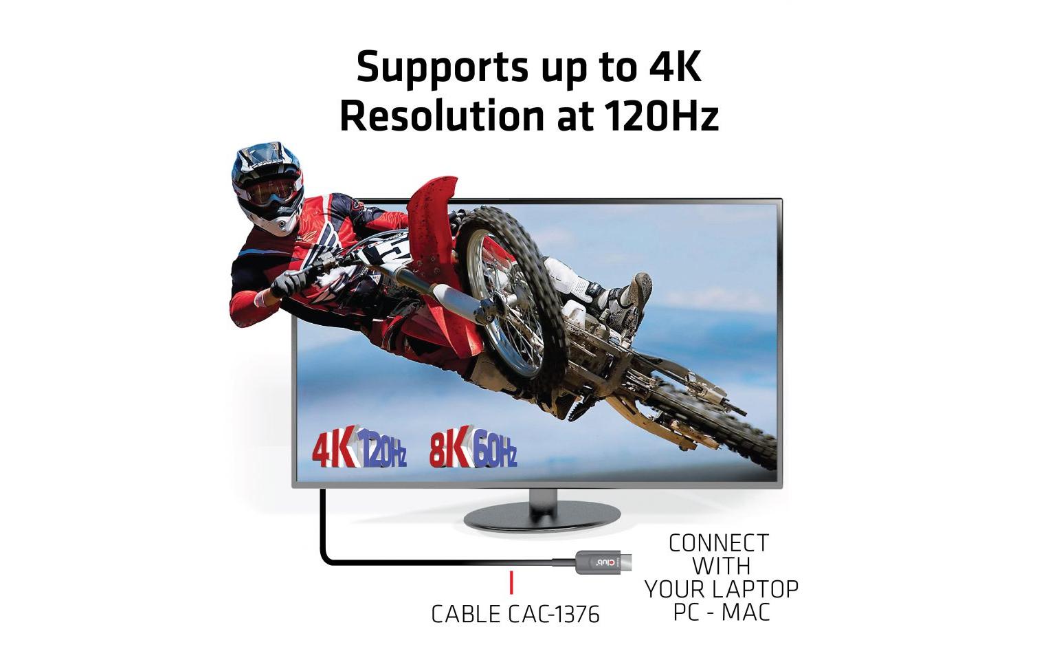 Optisches Kabel CAC-1376 4K120Hz/8K 60Hz HDMI - HDMI, 10 m<br>Aktives optisches Ultra-High-Speed HDMI-Kabel mit 10 Metern Länge