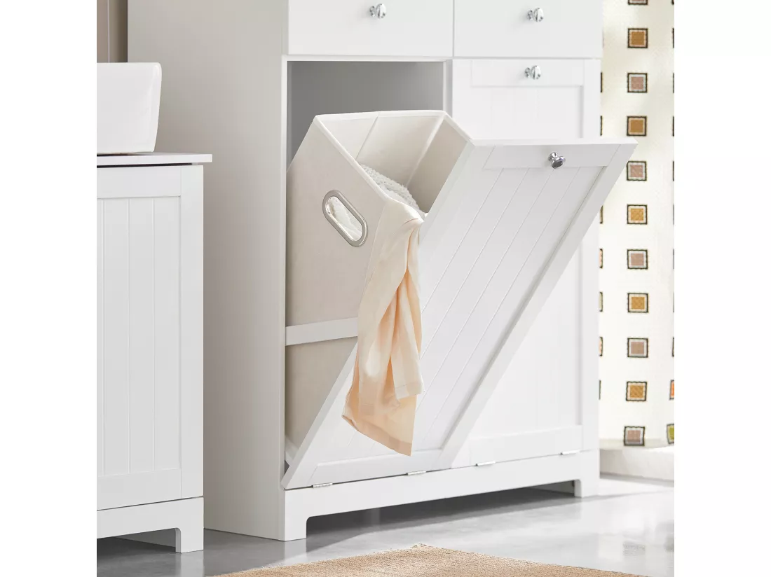 Meuble Bas De Salle De Bain Armoire Toilette, BZr33-w