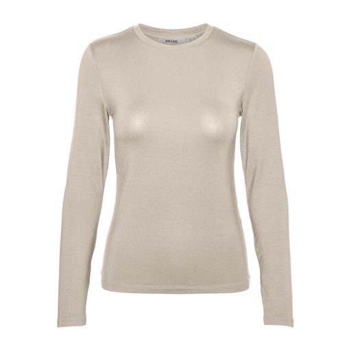 AWARE Fiona Langærmet T-shirt, Oatmeal, S