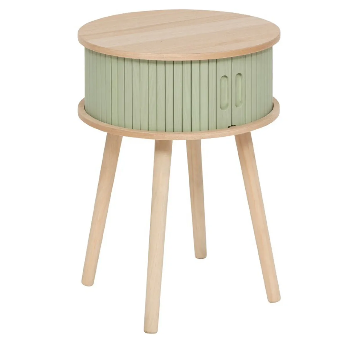 Pegane Table de chevet Vert Beige