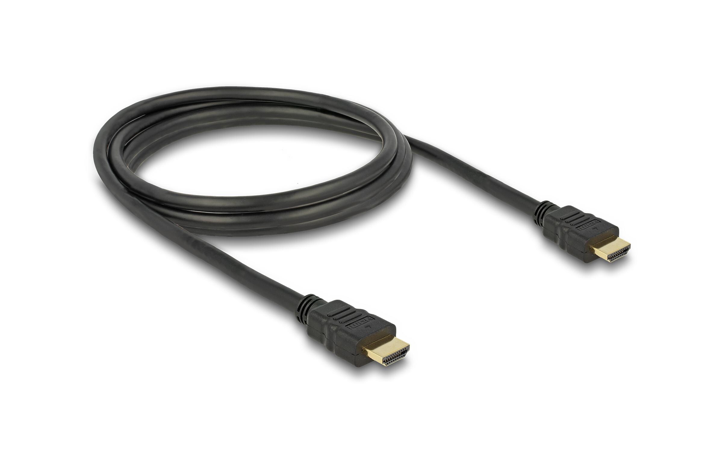 Kabel 4K 30Hz HDMI - HDMI, 1.5 mDelock Kabel High Speed HDMI mit Ethernet – HDMI A Stecker > HDMI A Stecker 4K 1.5 m