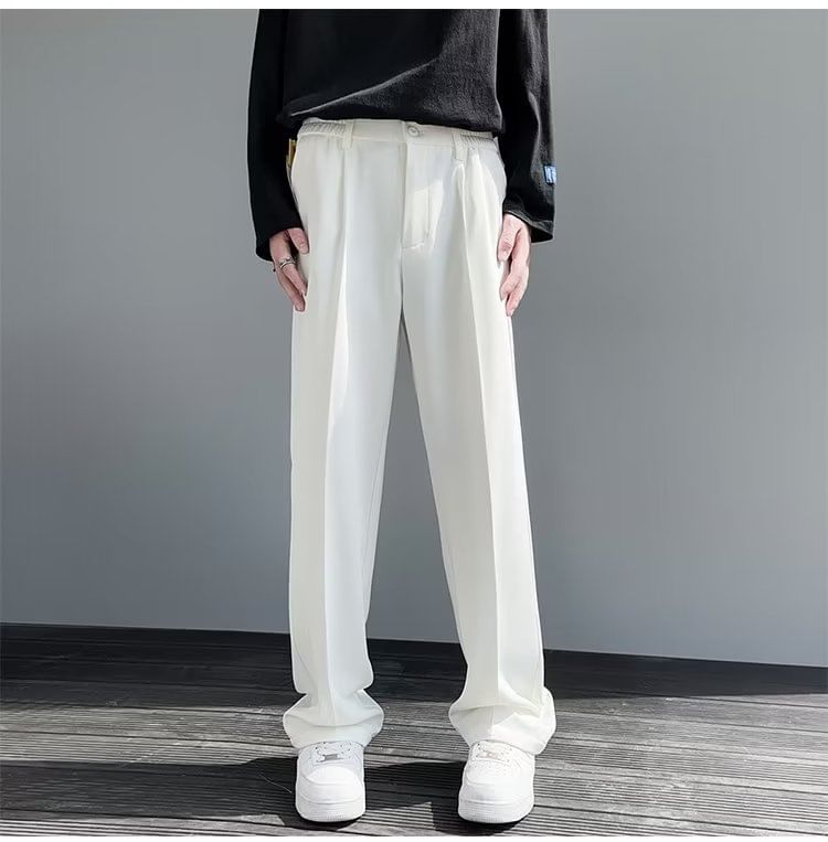 GRAYCIOUS - Mid Rise Plain Loose Fit Broek