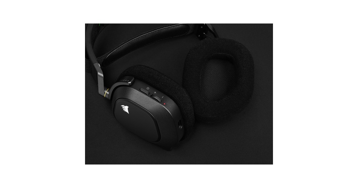 CorsairHS80 RGB WIRELESS over-ear gaming headset  (Zwart, Pc, PlayStation 4, PlayStation 5)