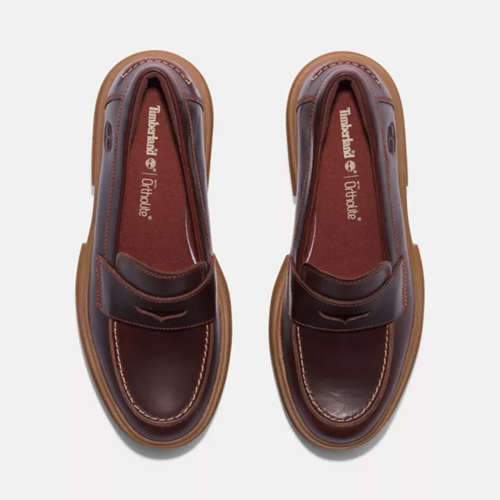 Mocassin pour femme en marron foncé