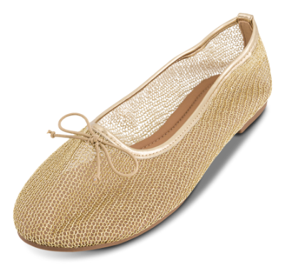 NOË Collection Mesh Ballerina Guld 2416101701