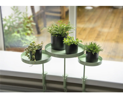 Esschert's Garden vensterbankklem L Ø 24 cm staal groen