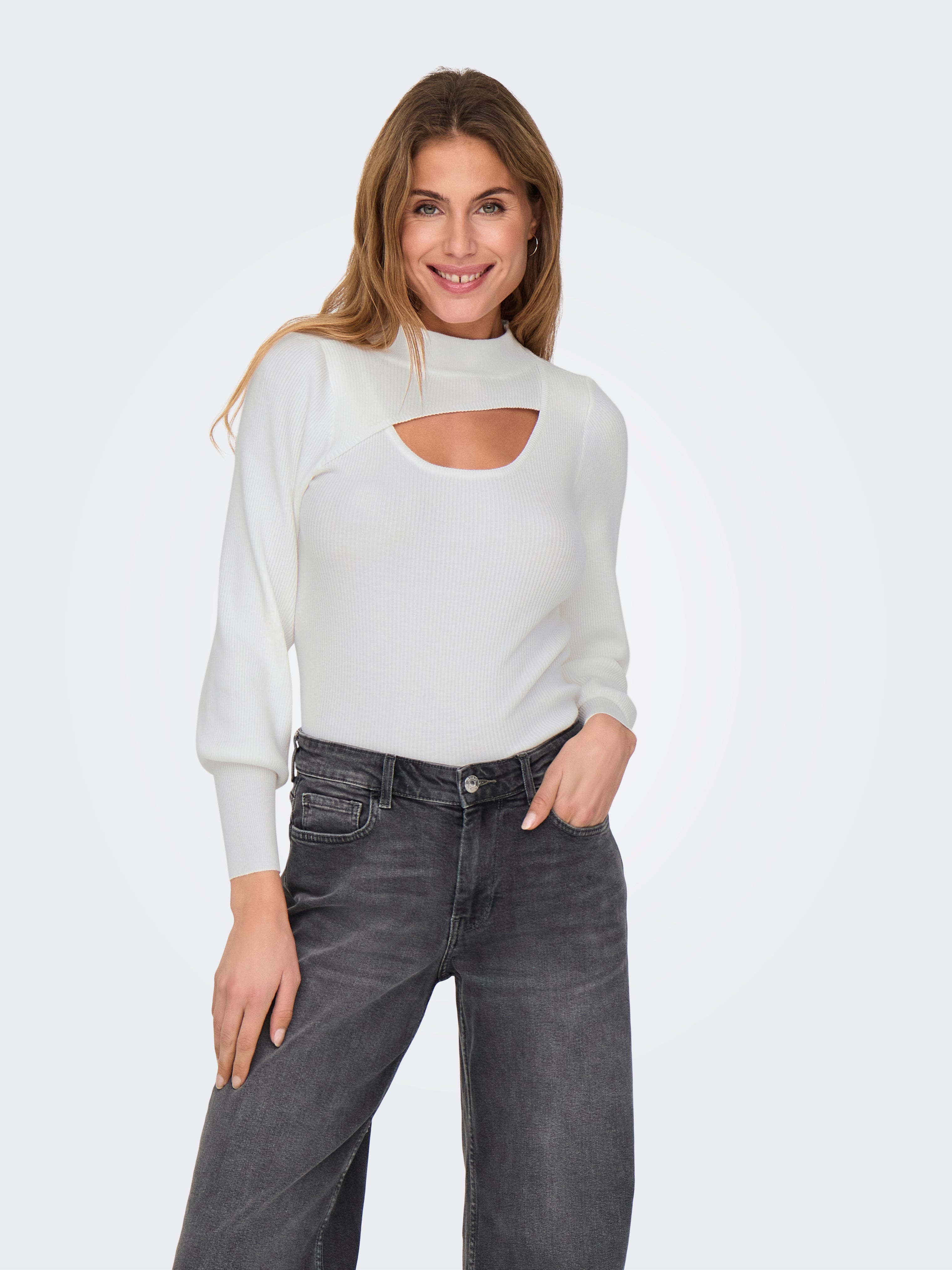 ONLMIE Strickpullover Cloud Dancer