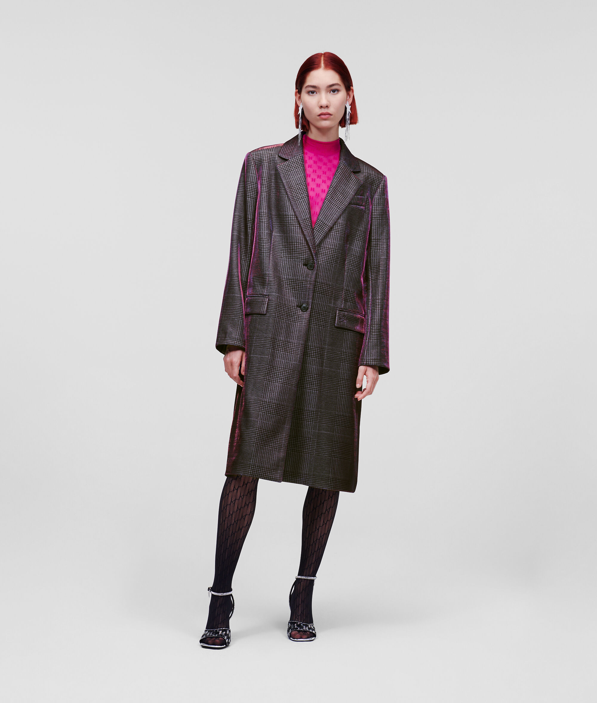 MANTEAU STYLÉ AUX REFLETS IRISÉS