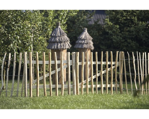 Enkele poort voor schutting, rolhek, hazelnoot, 100 x 90 cm, naturel