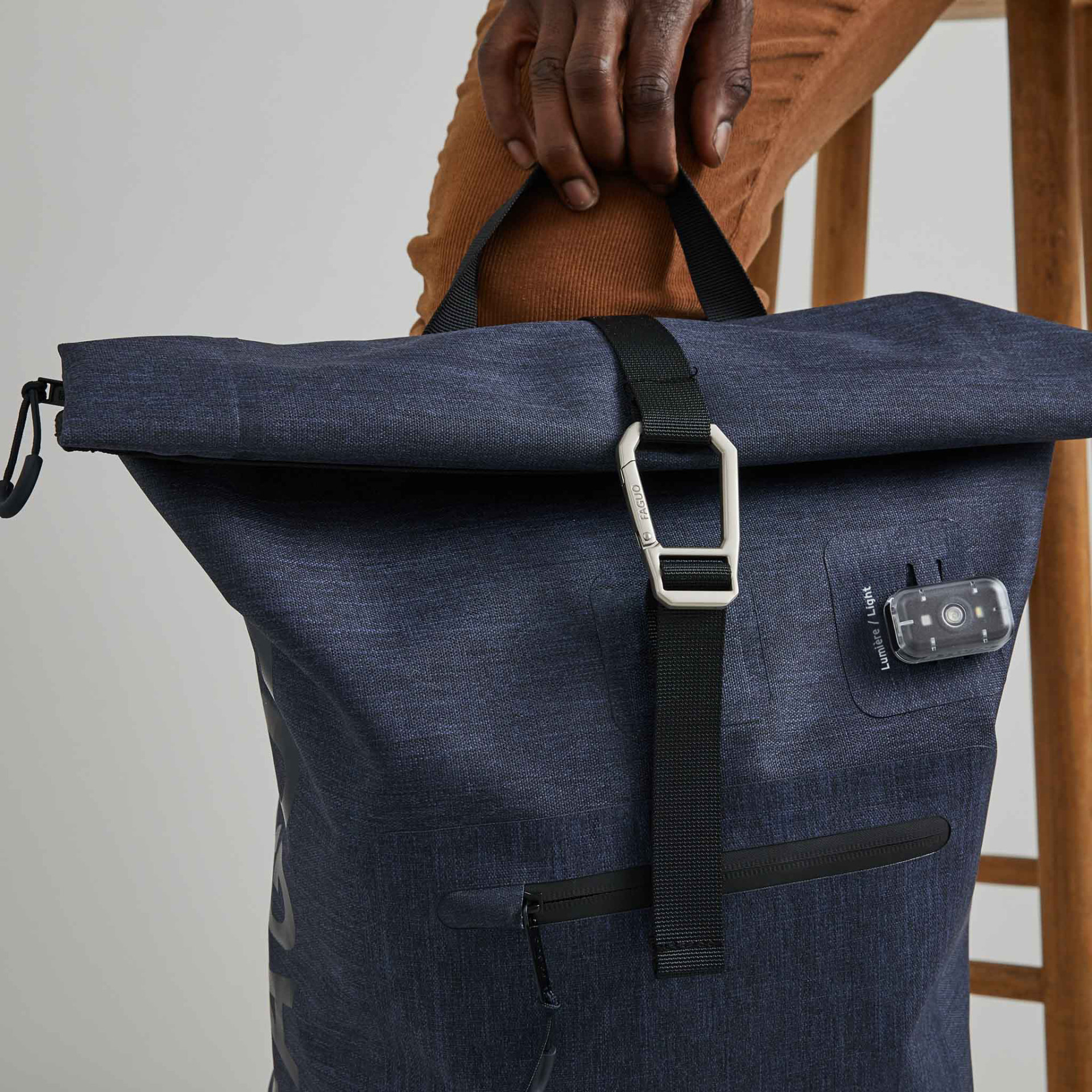 Sac à dos marine végan en polyester recyclé et néoprène - modèle Cycling w medium