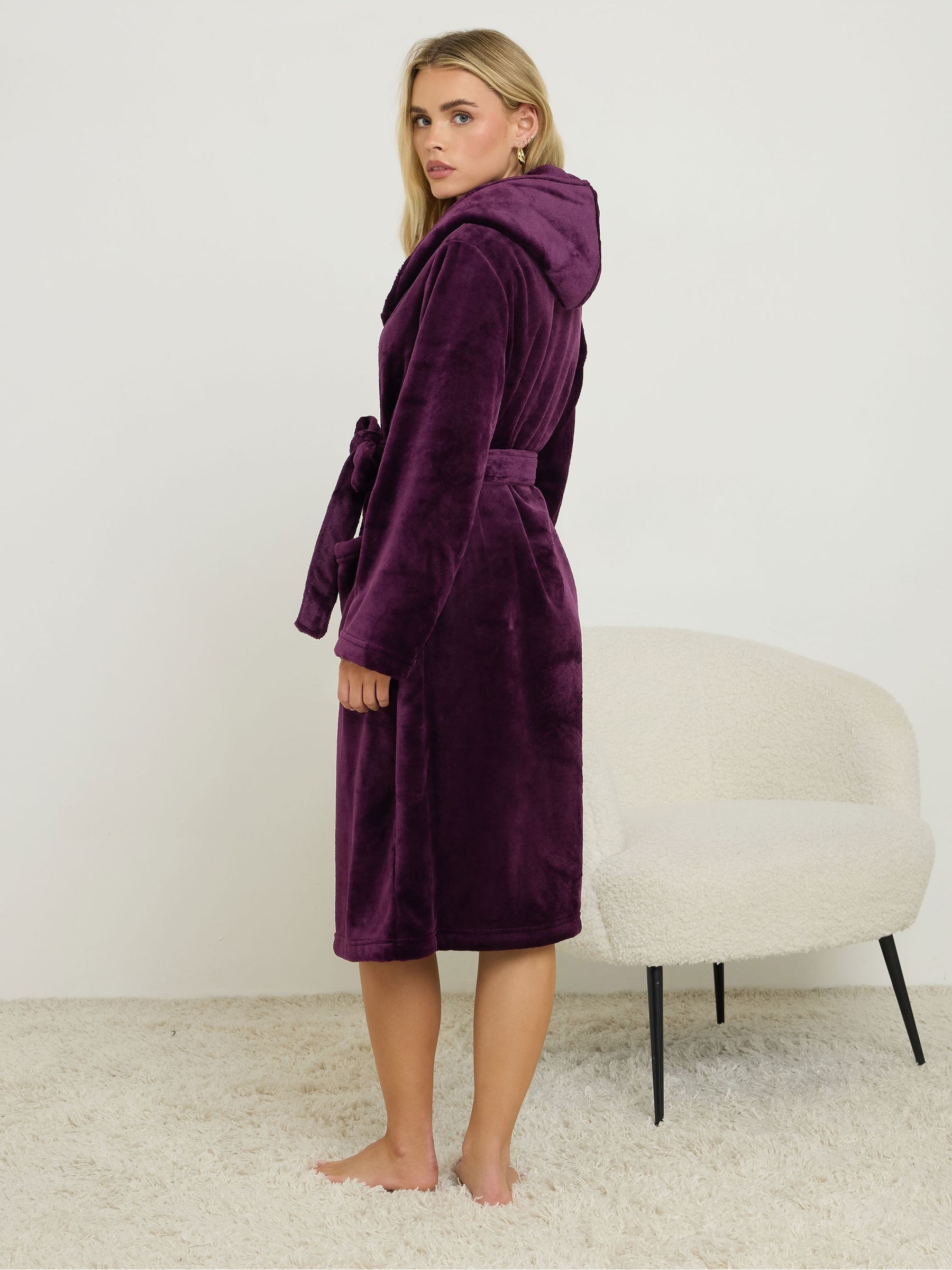 Rood - PixieGirl Petite Super Luxe Hooded Robe