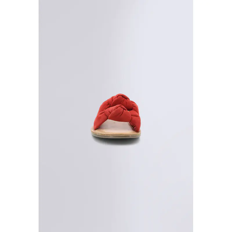 DIVALTO ROUGE Mules Cuir Femme